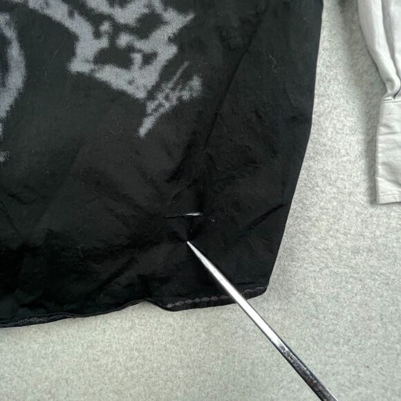 Vintage Metallica Shirt Mens Medium Large Gray Black Button Up Long Sleeve Rare - Picture 8 of 13